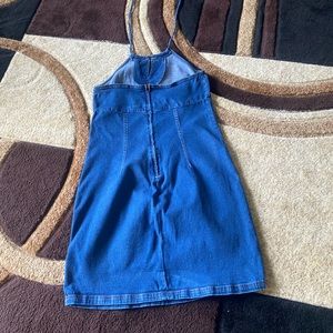 Denim Halter Dress